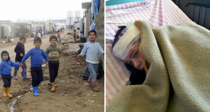 Barn, Syrien, Krig